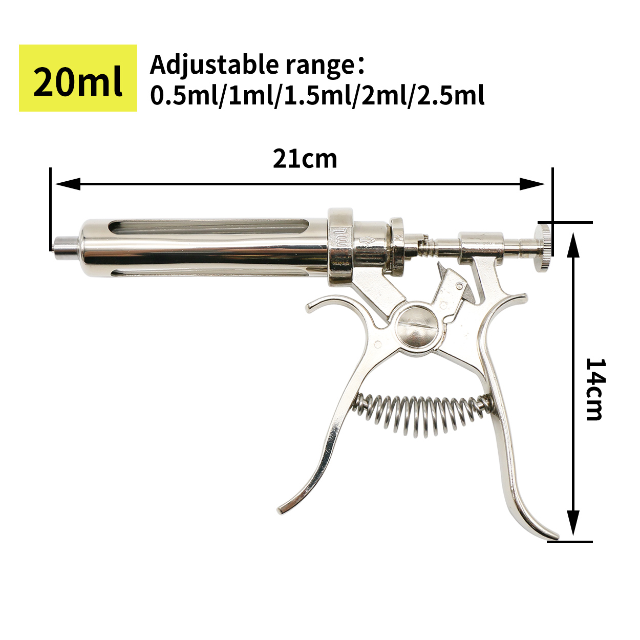10-50ml Veterinary Continuos S - огляд і ціна Veterinary Syringe Gun