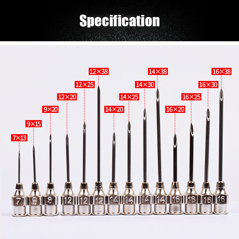 10pcs Stainless Steel Veterina - огляд і ціна Veterinary Syringe Gun