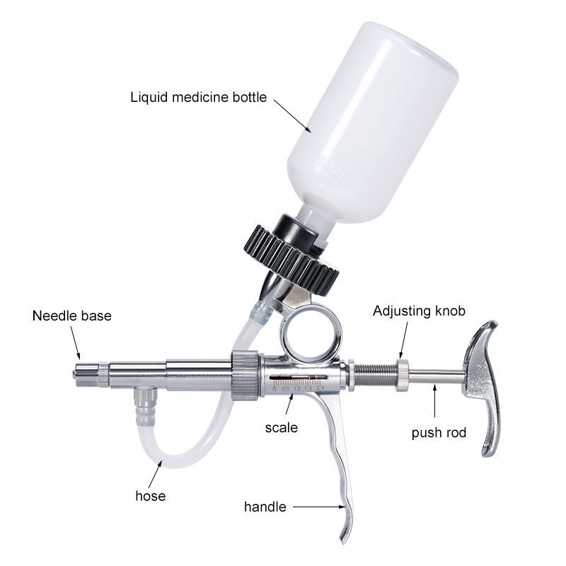 2/5ML Vaccine Injector Veterin - огляд і ціна Veterinary Syringe Gun