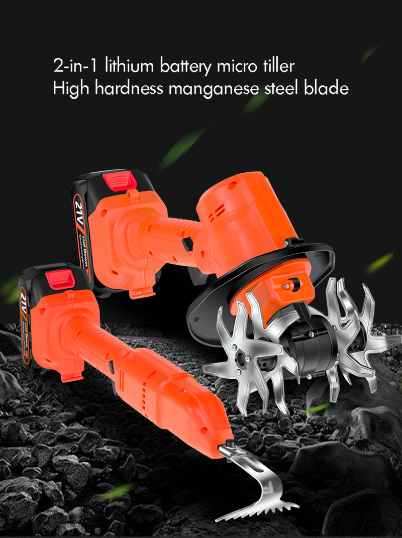 Cordless Electric Tiller 1.5Ah - огляд і ціна Farming Equipment For Agriculture